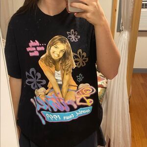 Black Graphic Britney Spears …baby one more time tour T-Shirt